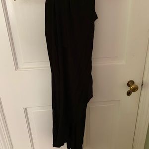 NWT black midi wrap skirt